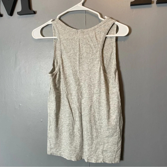 JCrew heather gray vneck tank top women’s size small - Picture 7 of 9